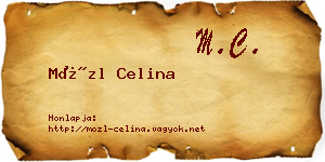 Mözl Celina névjegykártya